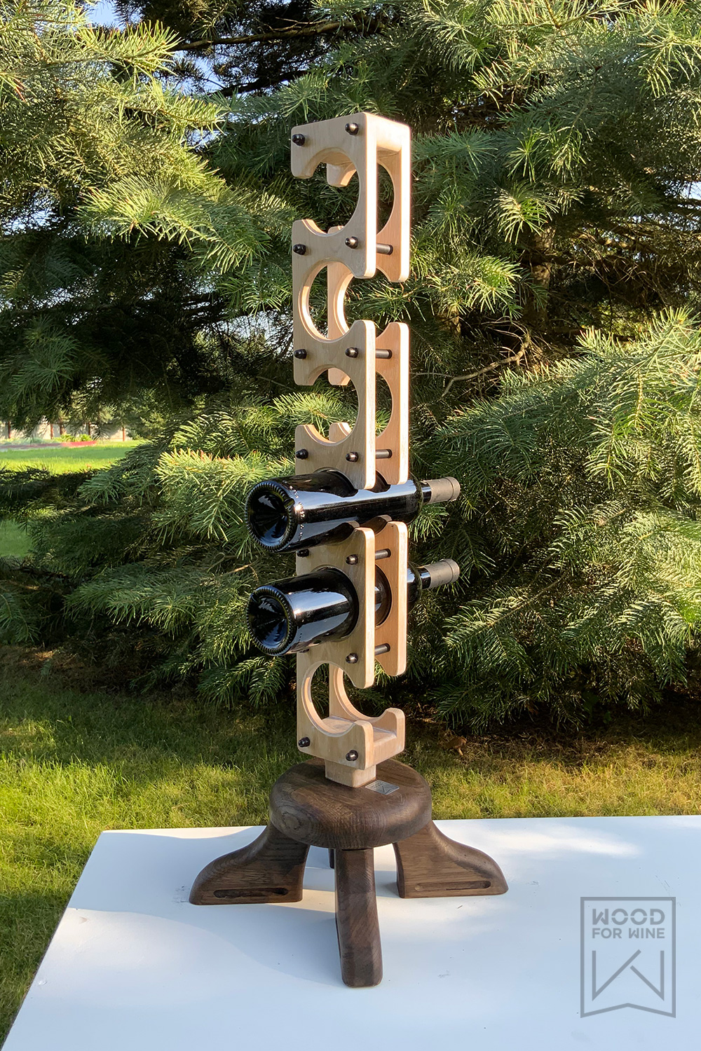 Настольная винная полка